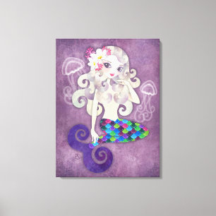 Amethyste Stretched Wrapped Canvas Print Wall Art