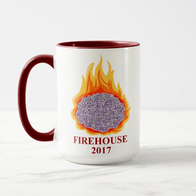 AMF Flaming Brain Mug (Left)