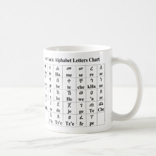 Amharic Alphabet Letters Chart - 33 Degree Mug