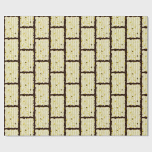 Amharic Fidel on Vintage Parchment Wrapping Paper