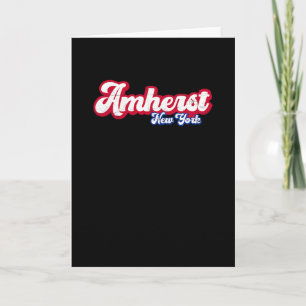 Amherst New York Ny Retro Script 716 Western New Y Card