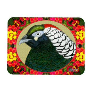 Amherst Pheasant and Flowers Magnet