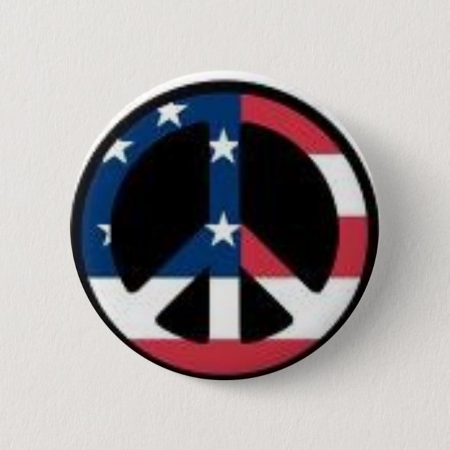 ami peace 6 cm round badge (Front)