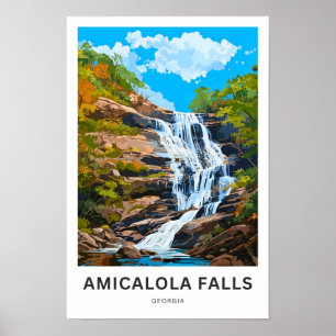 Amicalola Falls Georgia Travel Print