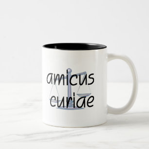 Amicus Curiae. Lawyer mug with Latin Phrase.