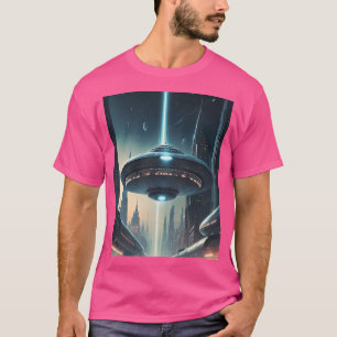 Amidst Ufo Lights - Alien Invasion T-Shirt
