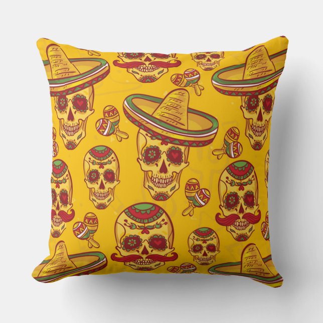 Amigo Skulls Cushion (Front)