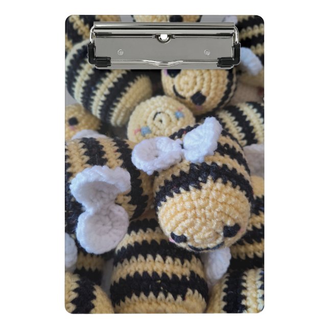 Amigurumi Bees Mini Clipboard (Front)