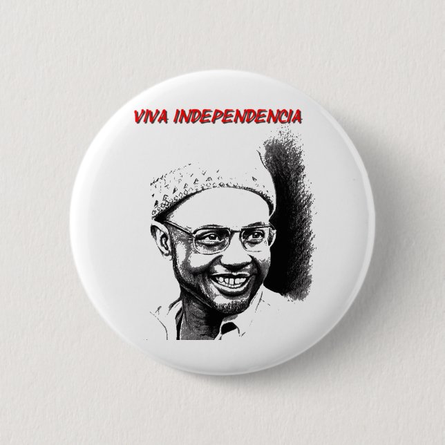 Amilca cabral 6 cm round badge (Front)