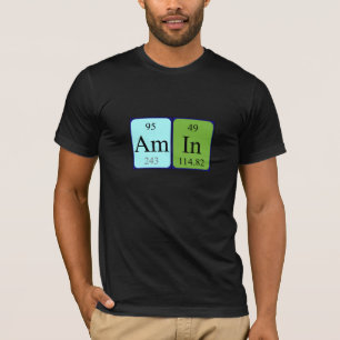 Amin periodic table name shirt