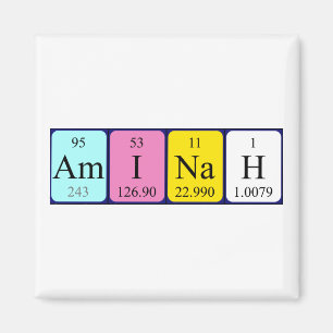 Aminah periodic table name magnet
