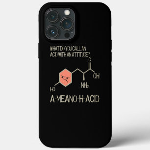 Amino Acid for Women Men Humour Nerdy Chemistry iPhone 13 Pro Max Case