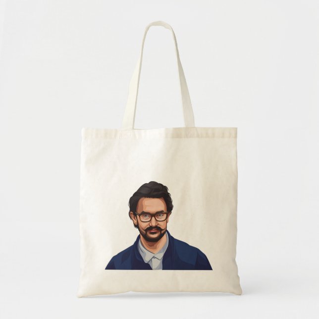 Amir Khan Bollywood Tote Bag (Front)