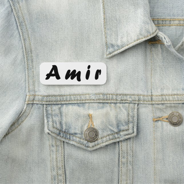 Amir name tag (In Situ)