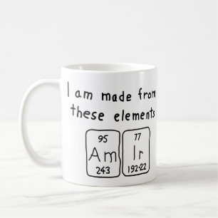Amir periodic table name mug