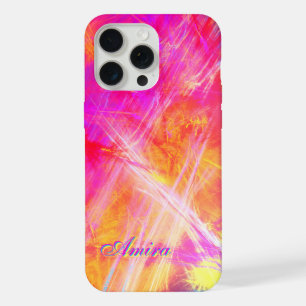 Amira - Personalise Your Own Name, Multi-Coloured iPhone 15 Pro Max Case