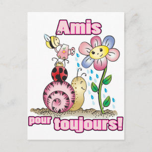 Amis pour toujours postcard
