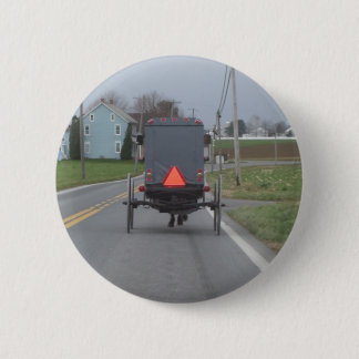Amish Buggy 6 Cm Round Badge