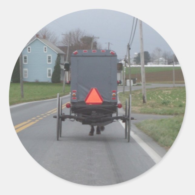 Amish Buggy Sticker (Front)