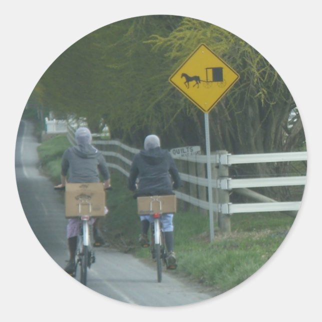Amish Community Classic Round Sticker (Front)