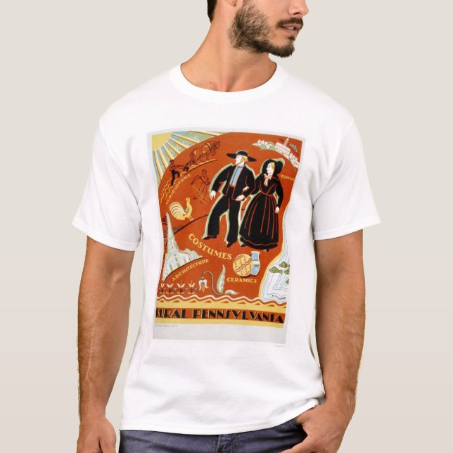 Amish Costume Tradition 1938 WPA T-Shirt (Front)