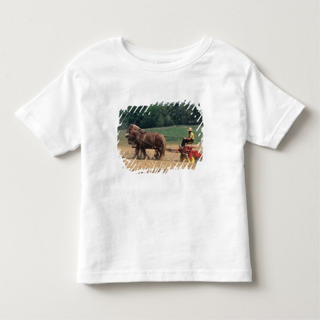 Amish Country simple people in farming with Toddler T-Shirt (Front)