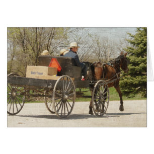 Amish Family Heading Home