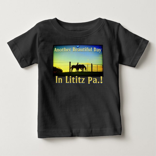 Amish Farms Lititz Pa. Visit Lititz! Toddlers Baby T-Shirt (Front)