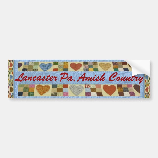 Amish Gift, Lancaster County Bumper Sticker (Front)