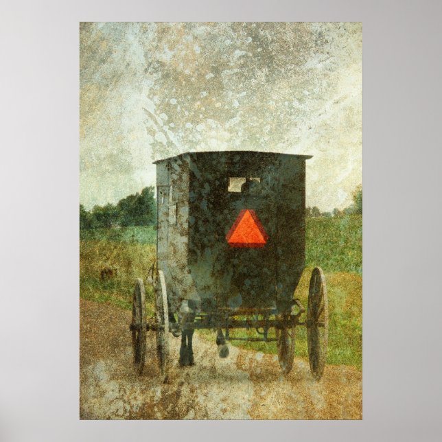Amish Horse and Buggy Poster (Front)