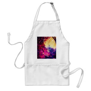 Amish Horse and Buggy Trippy Colourful Standard Apron