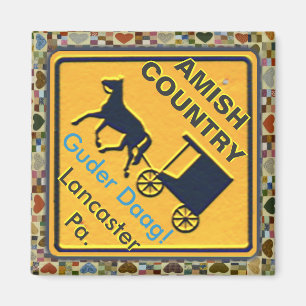 Amish Horse & Buggy "Good Day" Magnet! Magnet