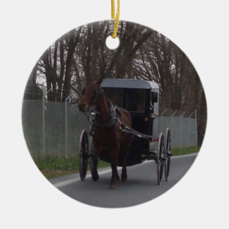 Amish Horse & Buggy Ornament
