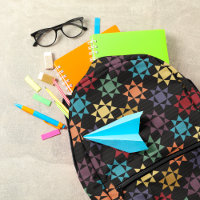 Amish Quilt Print Bright Colours Patterned