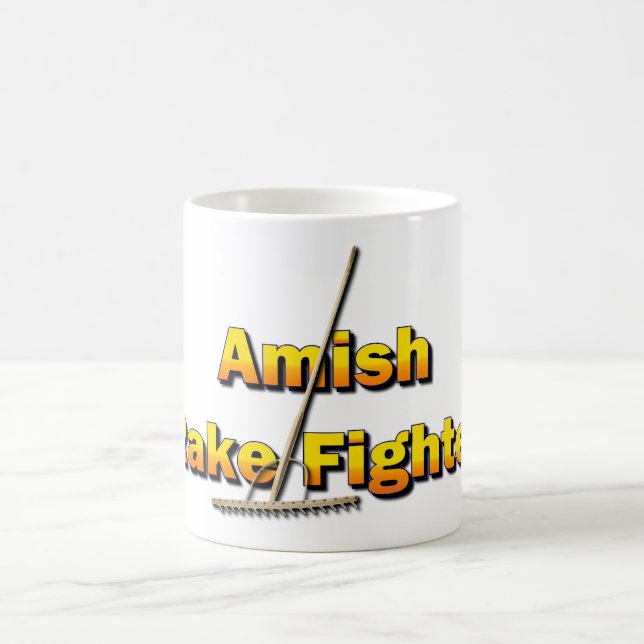 Amish Rake Fighting Champion Coffee Mug (Center)