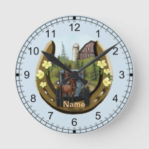 Amish Road Trip clock