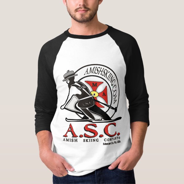Amish Skiing Association T-Shirt (Front)