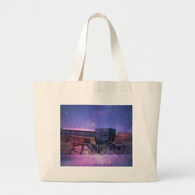 Amish Space Large Tote Bag (Front)
