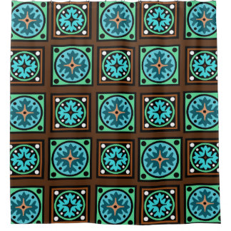 Amish Textile Print Shower Curtain