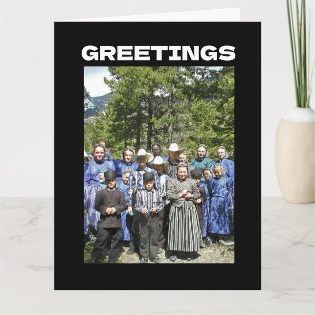 AMISH THANKSGIVING FUNNY GREETING CARD (Front)