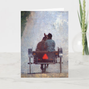 Amish Travel, Grunge All Occasions Card