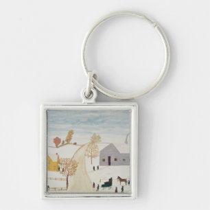 Amish Village Key Ring