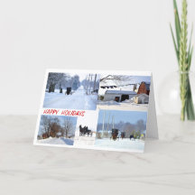 Amish Winter  Holiday Collage