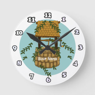 Amish Wishing Well clock