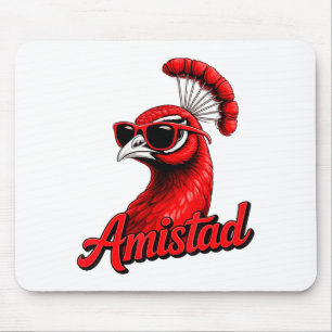 Amistad House Friendship School Spirit Graphic Art Mouse Pad