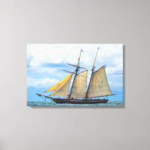 Amistad Under Sail Canvas Print