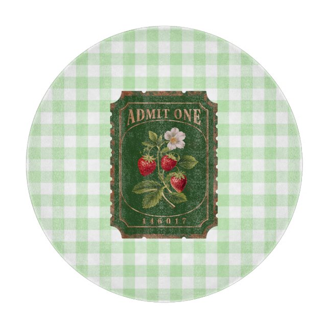 Amit one -Strawberry Cutting Board (Front)