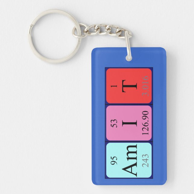 Amit periodic table name keyring (Front)