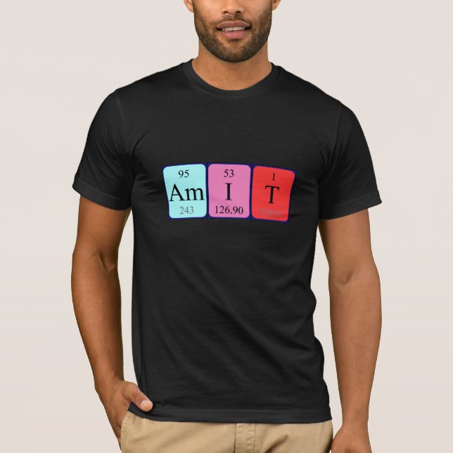 Amit periodic table name shirt (Front)
