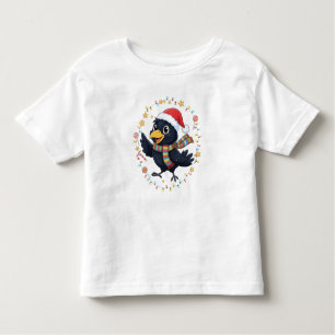 AMITA Cheerful Crow - Holiday Lights Toddler T-Shirt
